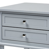 Willow Modern Transitional Light Grey Finished 2-Drawer Wood Nightstand