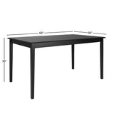 Wilmington Black Dining Table by iNSPIRE Q Classic - Dining Table