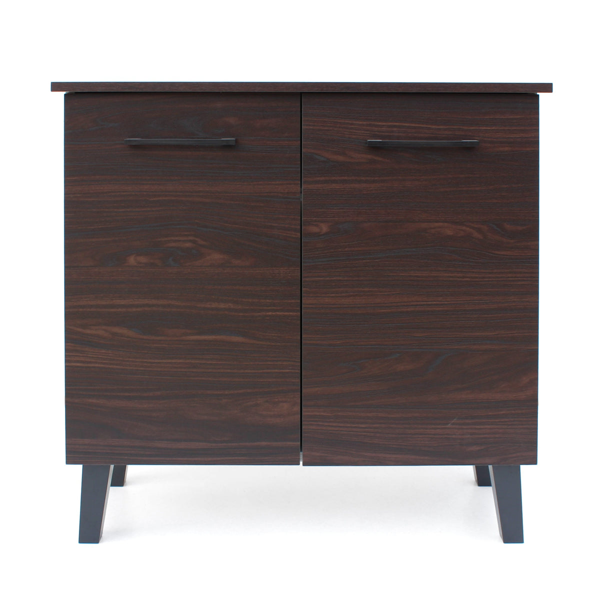 Wilnona Mid-Century 3-Shelf Faux Wood Cabinet by Christopher Knight Home