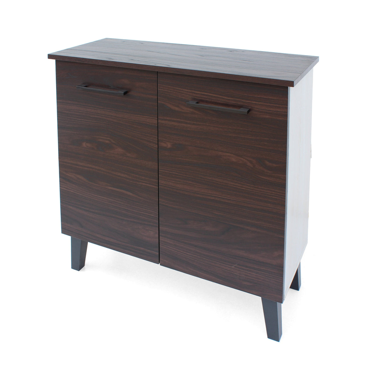 Wilnona Mid-Century 3-Shelf Faux Wood Cabinet by Christopher Knight Home