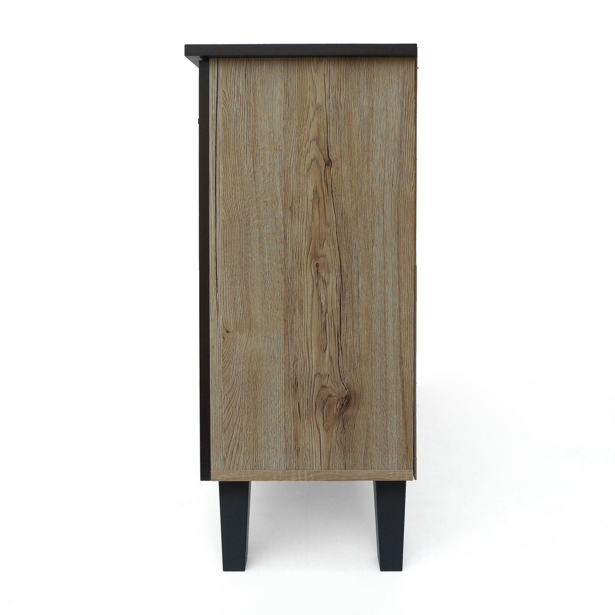 Wilnona Mid-Century 3-Shelf Faux Wood Cabinet by Christopher Knight Home