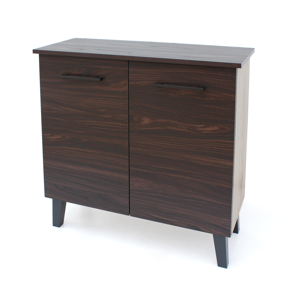 Wilnona Mid-Century 3-Shelf Faux Wood Cabinet by Christopher Knight Home