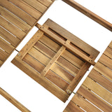 Wilson Outdoor Wood Expandable Rectangle Dining Set by Christopher Knight Home