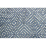 Noori Rug Winchester Kilim Vinson Grey/Blue Rug - 6'6 x 9'2