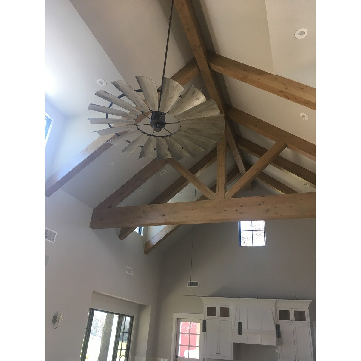 WindFlower 60``Ceiling Fan Black - Exact Size