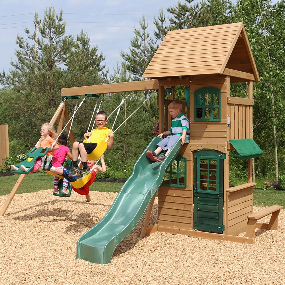 KidKraft Windale Wooden Swing Set / Playset