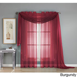 Window Elements Diamond Sheer Voile 216-inch Curtain Scarf