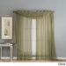 Window Elements Diamond Sheer Voile 216-inch Curtain Scarf