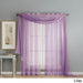 Window Elements Diamond Sheer Voile 216-inch Curtain Scarf