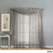 Window Elements Diamond Sheer Voile 216-inch Curtain Scarf
