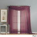Window Elements Diamond Sheer Voile 216-inch Curtain Scarf