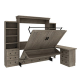 Henderson Queen Office Murphy Desk Bed - 2 Piers, Desktop