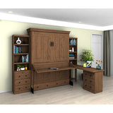 Henderson Queen Office Murphy Desk Bed - 2 Piers, Desktop