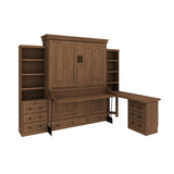 Henderson Queen Office Murphy Desk Bed - 2 Piers, Desktop