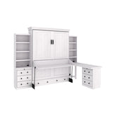 Henderson Queen Office Murphy Desk Bed - 2 Piers, Desktop
