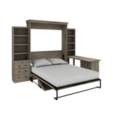 Henderson Queen Office Murphy Desk Bed - 2 Piers, Desktop