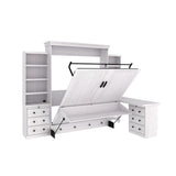 Henderson Queen Office Murphy Desk Bed - 2 Piers, Desktop