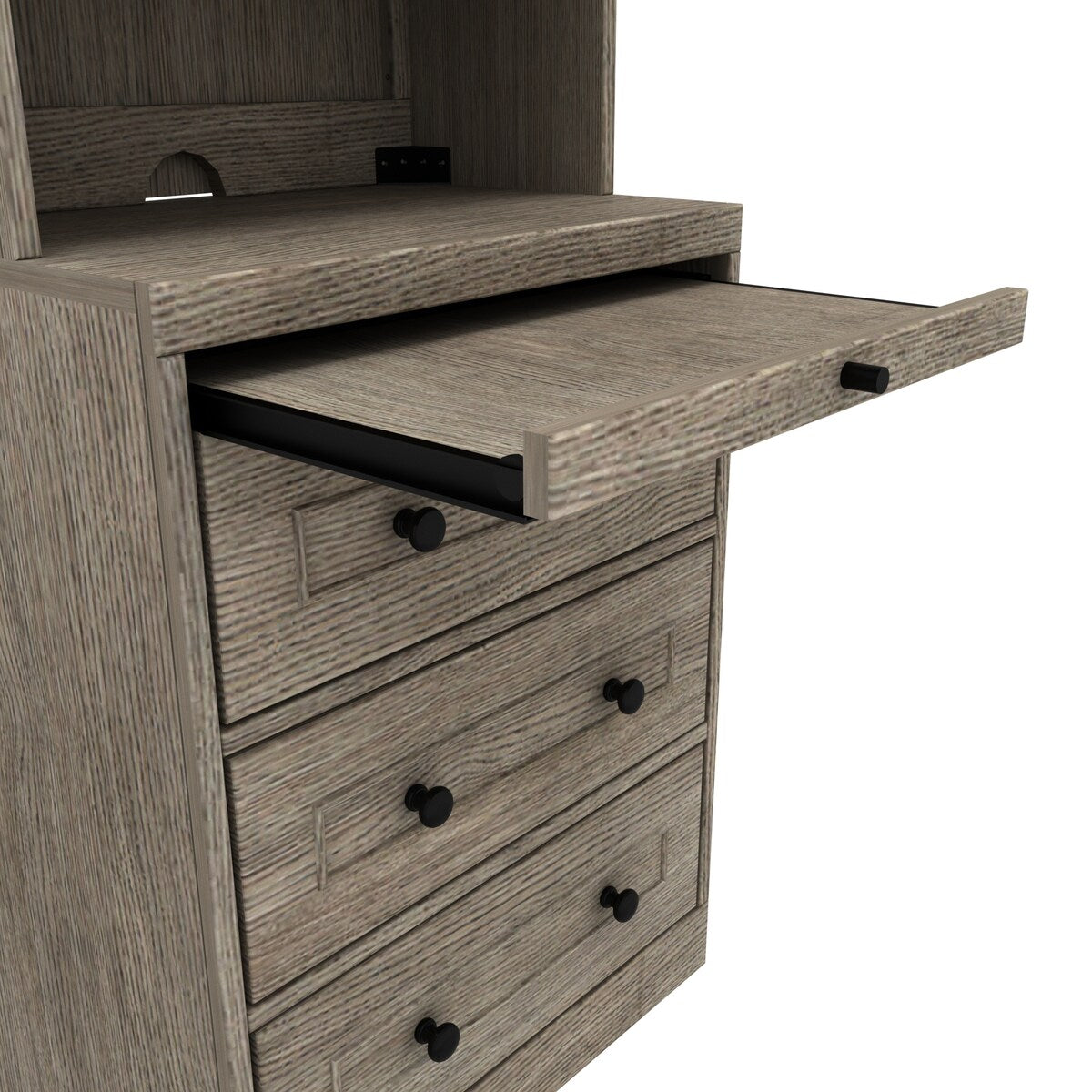 Henderson Queen Office Murphy Desk Bed - 2 Piers, Desktop
