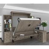 Henderson Queen Office Murphy Desk Bed - 2 Piers, Desktop