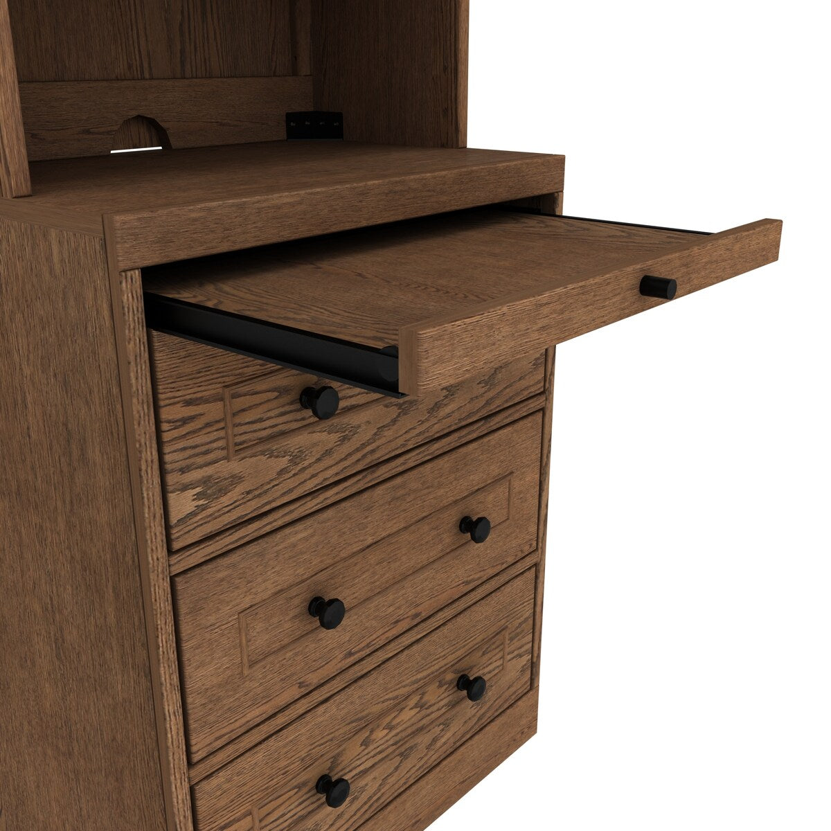 Henderson Queen Office Murphy Desk Bed - 2 Piers, Desktop