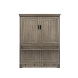 Henderson Queen Office Murphy Desk Bed - 2 Piers, Desktop