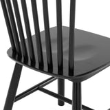 LUE BONA Windsor Solid Wood Dining Chairs For Kitchen And Dining Room Set of 4 - 18.1"D x 18.1"W x 35.1"H