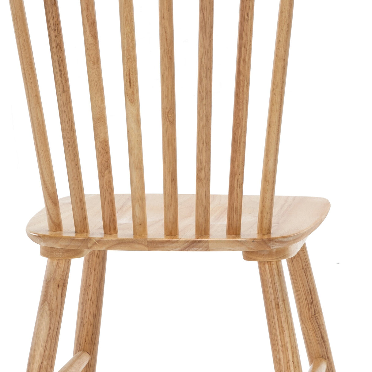 LUE BONA Windsor Solid Wood Dining Chairs For Kitchen And Dining Room Set of 4 - 18.1"D x 18.1"W x 35.1"H