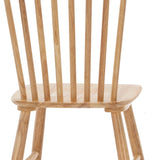 LUE BONA Windsor Solid Wood Dining Chairs For Kitchen And Dining Room Set of 4 - 18.1"D x 18.1"W x 35.1"H