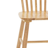 LUE BONA Windsor Solid Wood Dining Chairs For Kitchen And Dining Room Set of 4 - 18.1"D x 18.1"W x 35.1"H