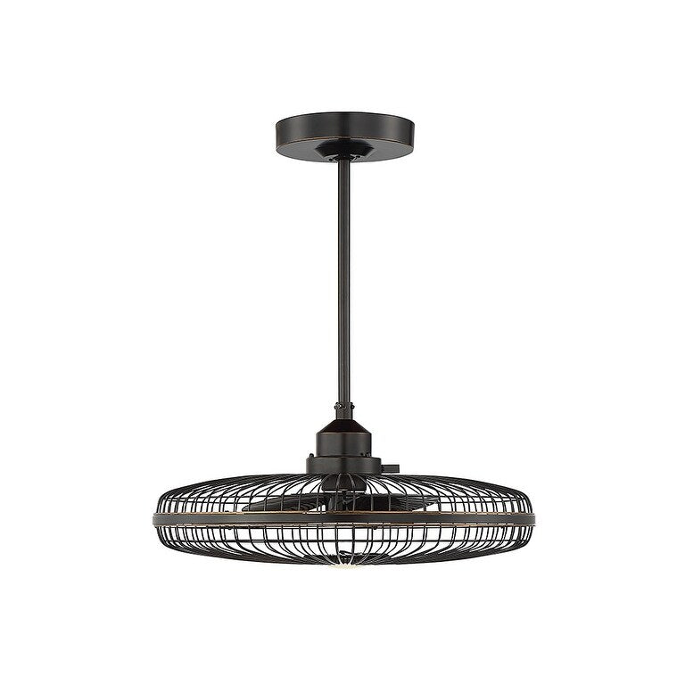 Windstar LED Fan D`Lier Classic Bronze - Exact Size