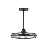 Windstar LED Fan D`Lier Classic Bronze - Exact Size