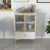 Wine cabinet with doors and drawers,glass wine rack and Bar Cabinet with storage room