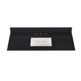 Winette 49" x 22" Quartz Bathroom Vanity Top with White Rectangular Cermic Sink and Backsplash