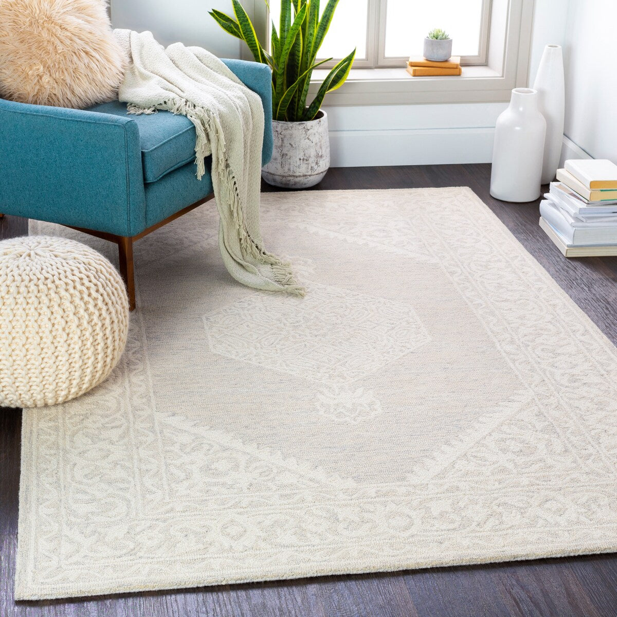 Artistic Weavers Winifred Handmade Classic Medallion Wool Area Rug