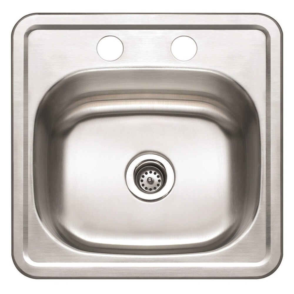 Winpro Top Mount Single Bowl Stainless Steel Bar Sink