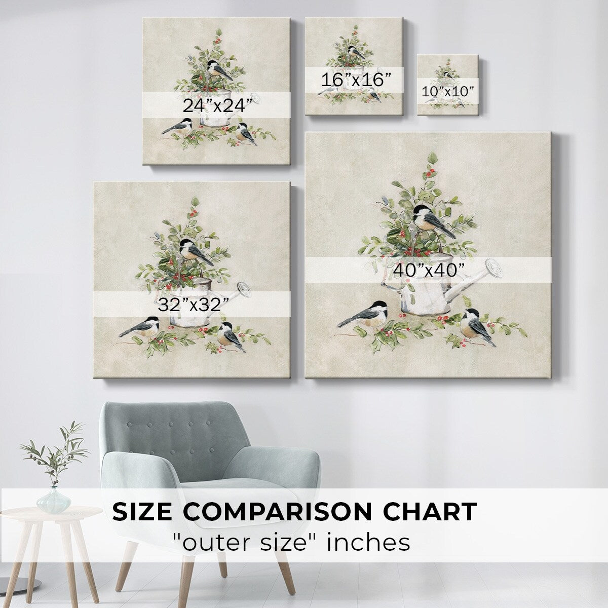 Winter Garden Gathering I-Gallery Wrapped Canvas