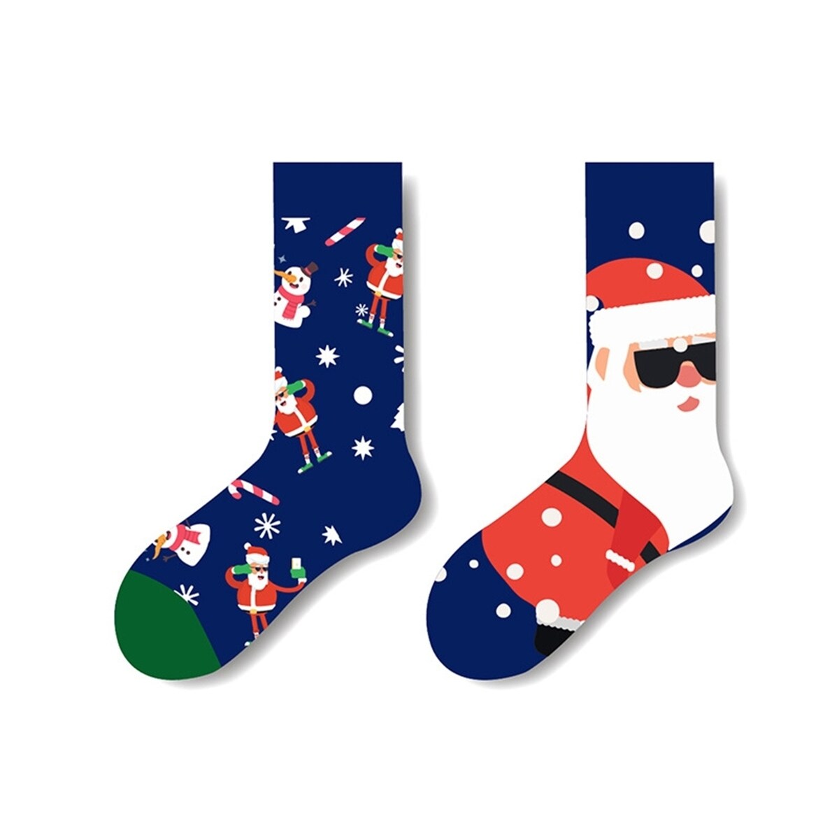 Winter Socks Colorful Cartoon Print MidTube AntiSlip Thick Knitted Elastic Breathable Colorfast No Warm AntiShrink