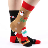 Winter Socks Colorful Cartoon Print MidTube AntiSlip Thick Knitted Elastic Breathable Colorfast No Warm AntiShrink