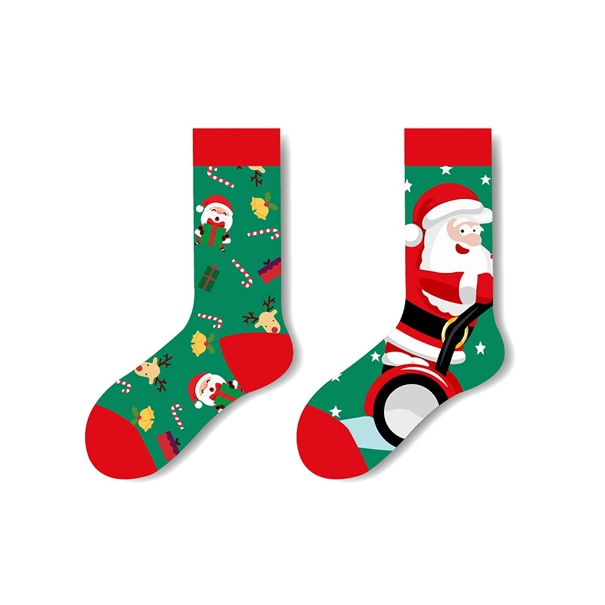 Winter Socks Colorful Cartoon Print MidTube AntiSlip Thick Knitted Elastic Breathable Colorfast No Warm AntiShrink