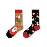 Winter Socks Colorful Cartoon Print MidTube AntiSlip Thick Knitted Elastic Breathable Colorfast No Warm AntiShrink