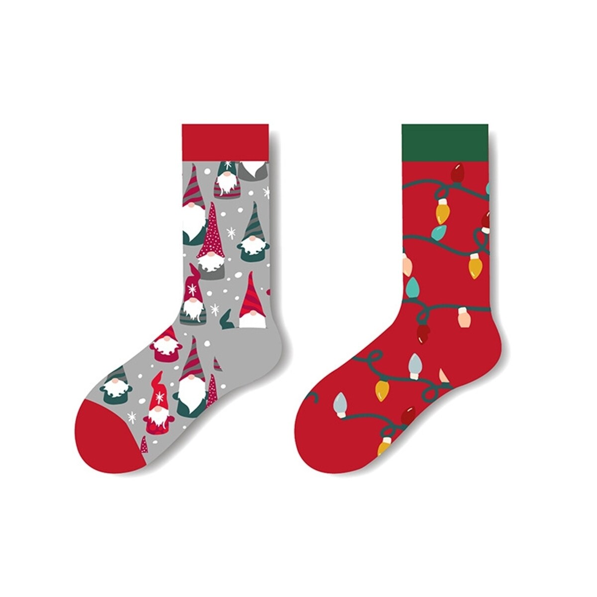 Winter Socks Colorful Cartoon Print MidTube AntiSlip Thick Knitted Elastic Breathable Colorfast No Warm AntiShrink