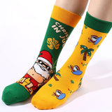 Winter Socks Colorful Cartoon Print MidTube AntiSlip Thick Knitted Elastic Breathable Colorfast No Warm AntiShrink