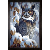 Winter Watch - Great Horned Owl-WILGOE5669 Framed Print 35.25"x23" by Wilhelm Goebel