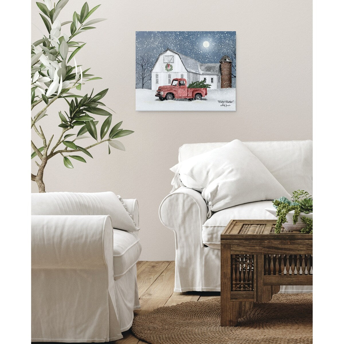 Wintry Weather by Billy Jacobs, Ready to Hang Canvas Art