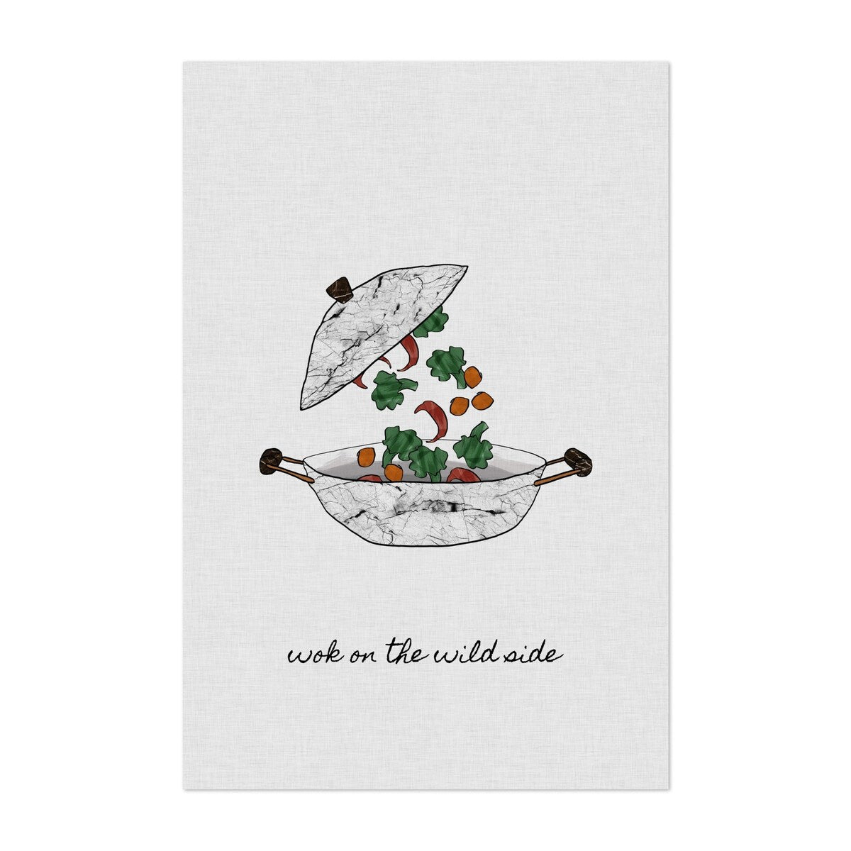Wok On The Wild Side Illustrations Food Drink Art Print/Poster