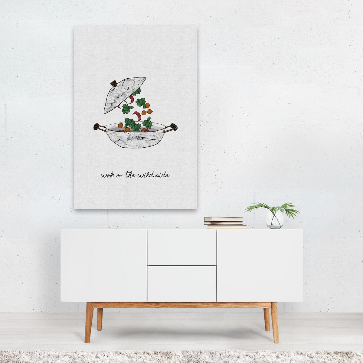 Wok On The Wild Side Illustrations Food Drink Art Print/Poster