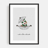 Wok On The Wild Side Illustrations Food Drink Art Print/Poster