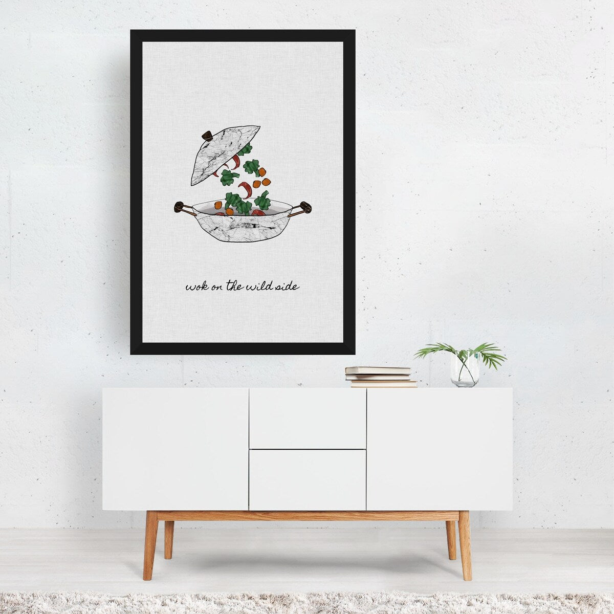 Wok On The Wild Side Illustrations Food Drink Art Print/Poster