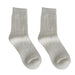 Women Fall Winter Socks MidTube Ankle Thick Knitted High Elasticity Solid Color Soft Warm AntiSlip No Sports Daily