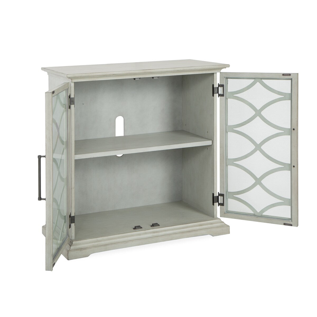 Wood 2 Door Console - Grey SU